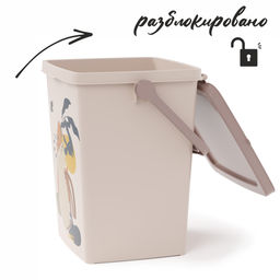 Контейнер для корма Мурка 5,5л (с замком) М8805