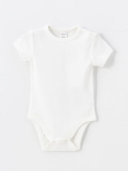 Bisiklet Yaka Basic Erkek Bebek ??t??tl? Bodysuit 2li