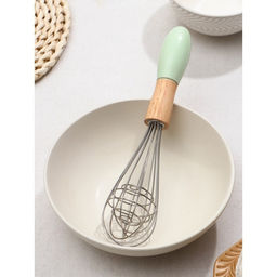 Венчик для взбивания Доляна «Камея», 25×5.5 см, зелёный