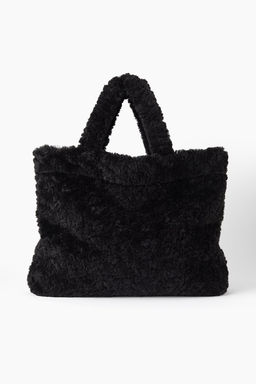 Bolsa shopper grande en borreguito - H&m фото 3