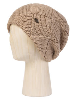 Шапка жен. шерсть+акр LB-BR55029 beige