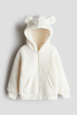 Chaqueta de borreguito con capucha y cremallera - H&m фото 4