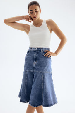 Falda denim con vuelo - H&m фото 2