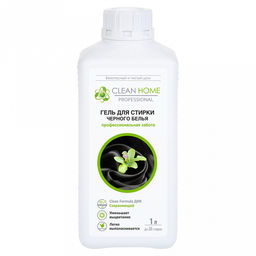 Гель для стирки черного белья сохраняющий цвет 1л, 9х7,1х21,3см, "Clean Home" (Россия)