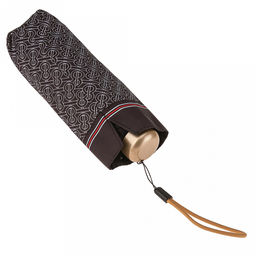 Зонт-мини механический Орнамент ткань эпонж (полиэстер) + черное УФ-покрытие, 6 лучей, д/купола 90см, 5 сложений, 17см в сложенном виде, механизм против ветра, пластмассовая ручка, цвет черный, 225гр (Китай) - Домашняя Мода фото 8