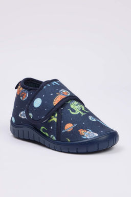 Lacivert Dinazor Bask?l? Kucuk Erkek Cocuk Kids Panduf TAKAW26ER00000 - Trendyolmilla фото 3