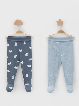 К 400220-2уп/серо-голубой Н100,синий Н052.3 набор ползунки яс