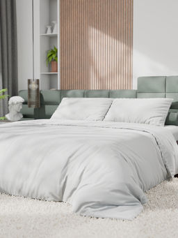 Постельное бельё 1.5-спальное «Этель», тенсель, белое