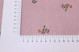 Сатин Нежный цветочек цв.св.пыльная роза, СОРТ2, ш.2.35м, хлопок-100%, 120гр/м.кв - Купава фото 2