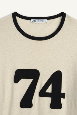 LIMITED EDITION NUMBER PANEL T-SHIRT - Zara фото 5