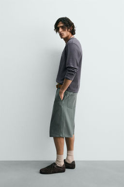 RELAXED FIT LIMITED EDITION BERMUDA SHORTS - Zara фото 4