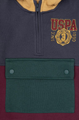 Erkek _ocuk Bordo Kap__onlu Sweatshirt - U.s. polo assn фото 3