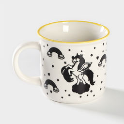 Кружка-хамелеон фарфоровая Доляна Единорог, 420 мл  фото 3