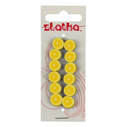 Бусина Zlatka полимерная глина PCV 10 мм 6 х 12 шт СК/Распродажа №01 лимон  фото 3