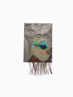 Серьги «Павлин», 5×12 см, разноцветные