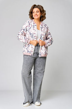 Бомбер Swallow 789 черный+принт леопард  фото 39