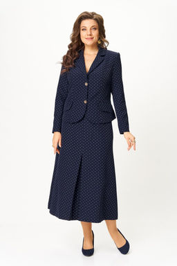 Костюм Svetlana Style 2174 синий+горох