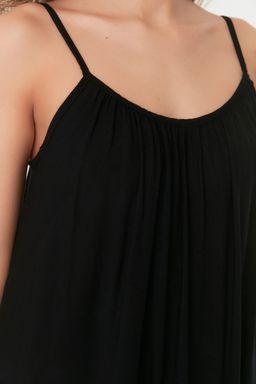 TRENDYOLMILLA Siyah Shift/Duz Kesim Viskon Ask?l? Maxi Dokuma Elbise TWOSS22EL00068  фото 4