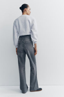 TRF WIDE-LEG HIGH-WAIST JEANS - Zara фото 4