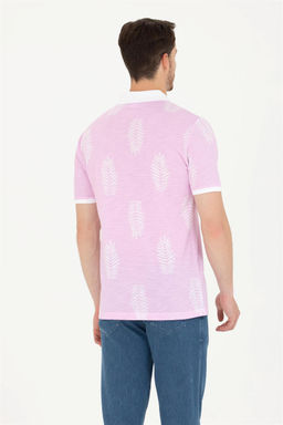 U. S. Polo Assn Мужская розовая футболка с воротником-поло - U.s. polo assn фото 12