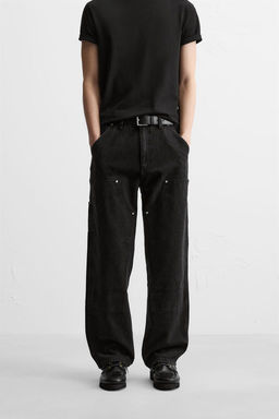 CARPENTER STRAIGHT-LEG JEANS - Zara фото 12