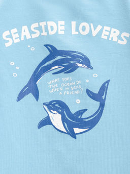 ACOOLA / Футболка детская для девочек Pihta голубой  фото 4