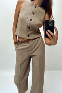 CHECK WAISTCOAT - Zara фото 3