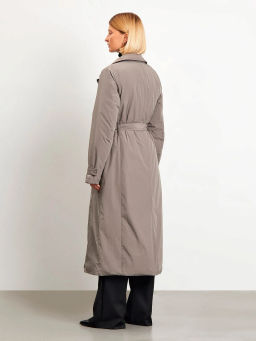 EMKA / Утеплённое пальто с поясом  фото 4