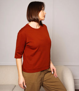 Футболка #КТ0467-55, терракотовый