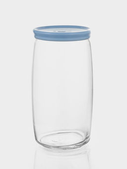 Банка с голубой пласт. крышкой CESNI 1500 мл