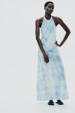 HALTER TIE-DYE DRESS - Zara фото 12