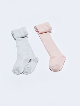 Basic K?z ?ocuk K?lotlu ?orap 2li