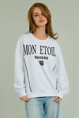 Арт. 15127 Свитшот женский оверсайз 44-50 (4 шт) Цвет:белый - Калинка фото 2