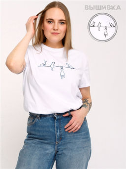 Уценка 50% футболка 1ЖДФК3296001 Большие размеры