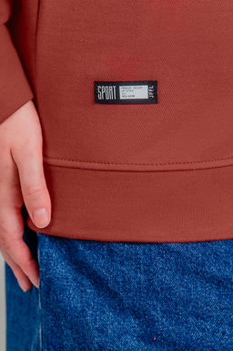 Арт. 15115 Худи женское с капюшоном 46-54 (5 шт) Цвет:терракотовый - Калинка фото 4