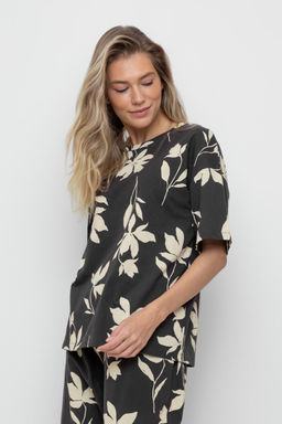 VERY NEAT _ ЕВТ 3184/черный кофе,магнолия фуфайка жен