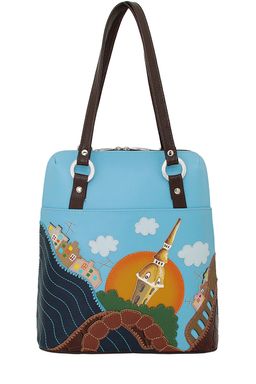 Сумка с аппликацией ДС-226-237 мокко