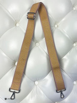 LACCOMA ремень 1000-елка-3,8-розов/золот полиэстр