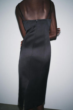 ZW COLLECTION MULTI-POSITION SATIN DRESS - Zara фото 3