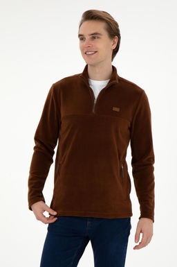 Мужской коричневый свитшот Неожиданная скидка в корзине