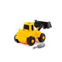 Конструктор-транспорт Погрузчик (20 элементов) (жёлто-чёрный) (в коробке) - Полесье фото 3