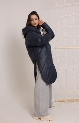 Пальто AMORI 2140 темно-синий  фото 3