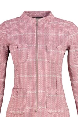 Pembe Fermuar ve Cep Detayl? Tuvit Dokuma Elbise TWOAW23EL00478 - Trendyolmilla фото 7