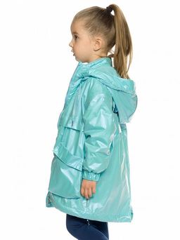 PELICAN, плащ для девочек, Бирюза  фото 3
