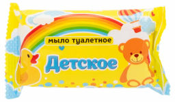 Мыло Туалетное КМЗ 100гр Детское в цветной обертке