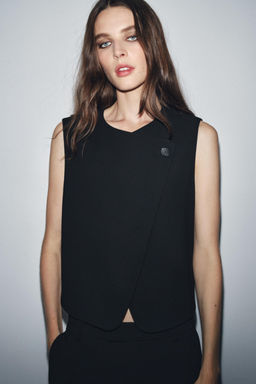 DOUBLE-BREASTED BUTTON WAISTCOAT ZW COLLECTION - Zara фото 2