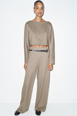 PALAZZO TROUSERS WITH BELT - Zara фото 10