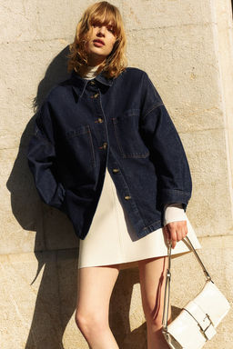 Chaqueta camisera de corte holgado - H&m фото 3