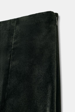 VELVET FLARE TROUSERS ZW COLLECTION - Zara фото 7