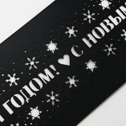 Цена за 5 шт. Трафарет для торта новогодний Новый год, 32?10 см